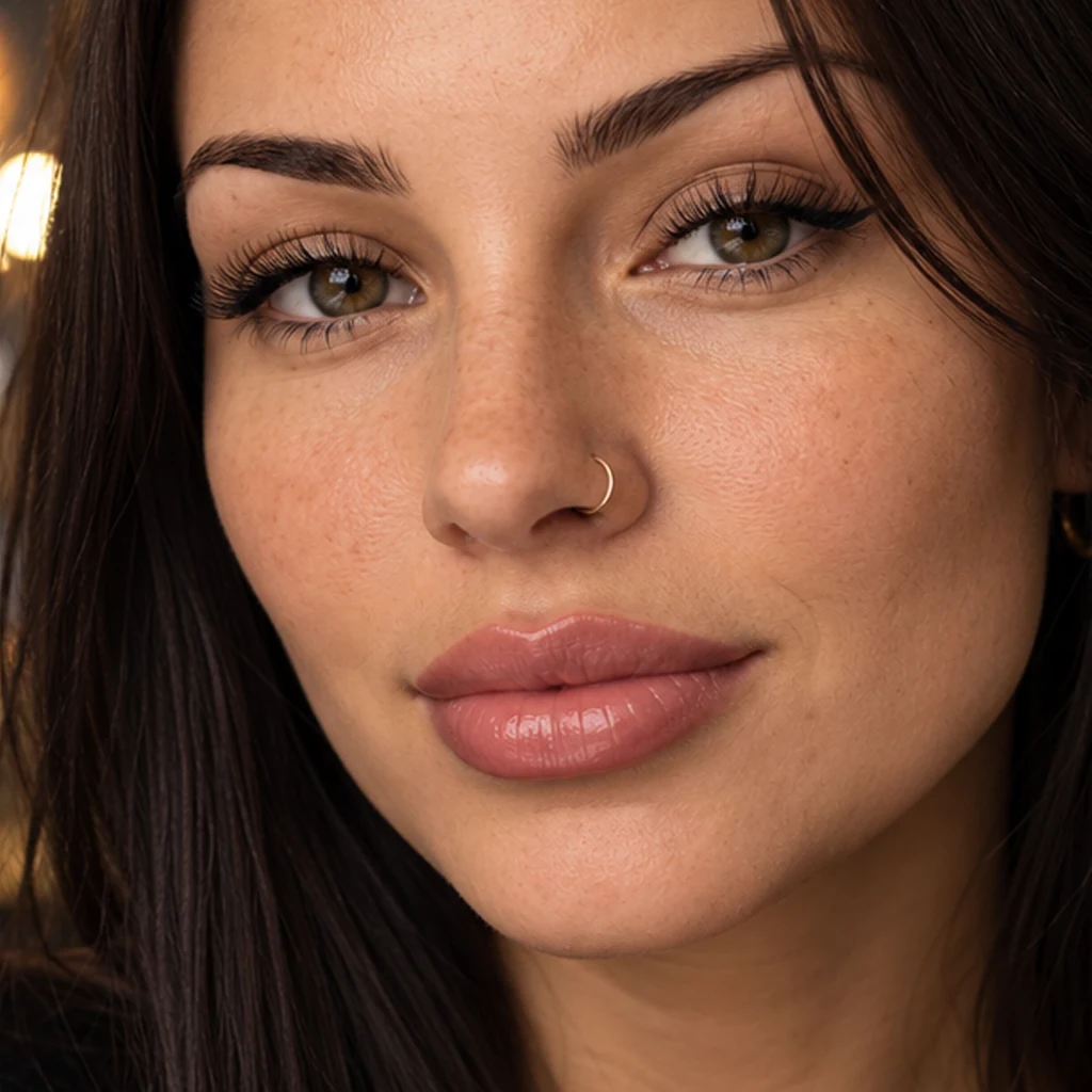 Lippen nach der Pigmentierung