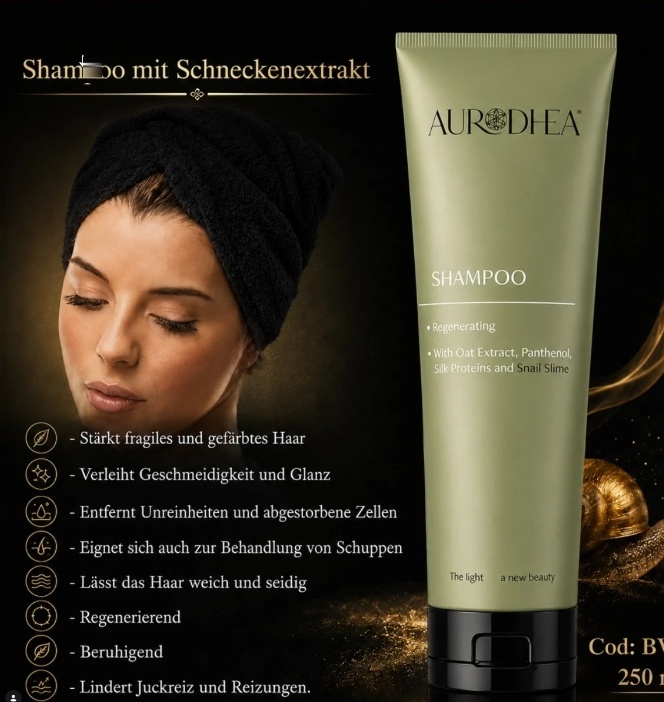 Aurodhea Shampoo mit Schneckenextrakt